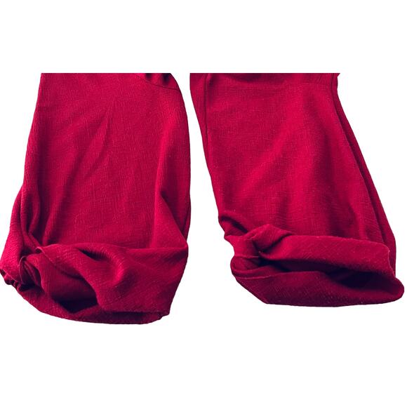 DRESSBARN LONG SLEEVE PULL-OVER TUNIC TOP, WOMENS, 2X, CRANBERRY, ROUND NECK - Picture 7 of 10